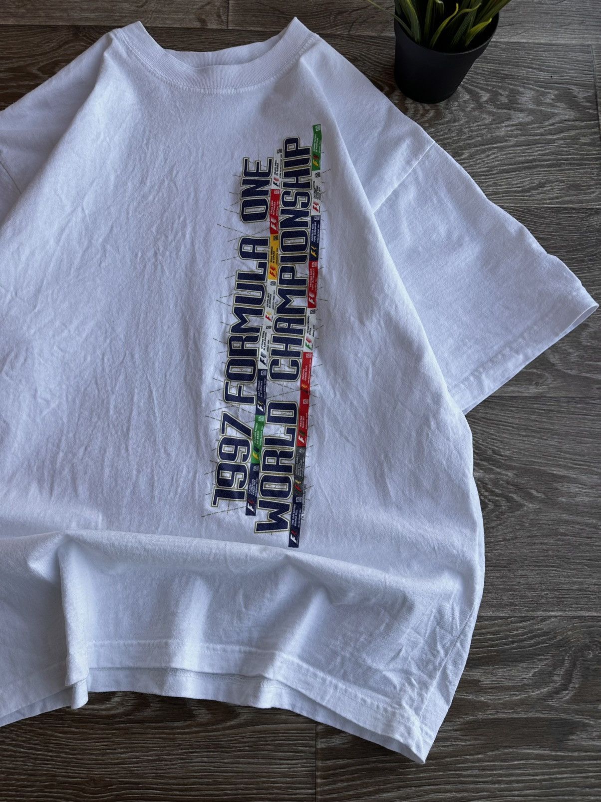 Formula 1 🔥 1997 Formula 1 One World Championship Racing T Shirt Shell Size US XL / EU 56 / 4 - 2 Thumbnail