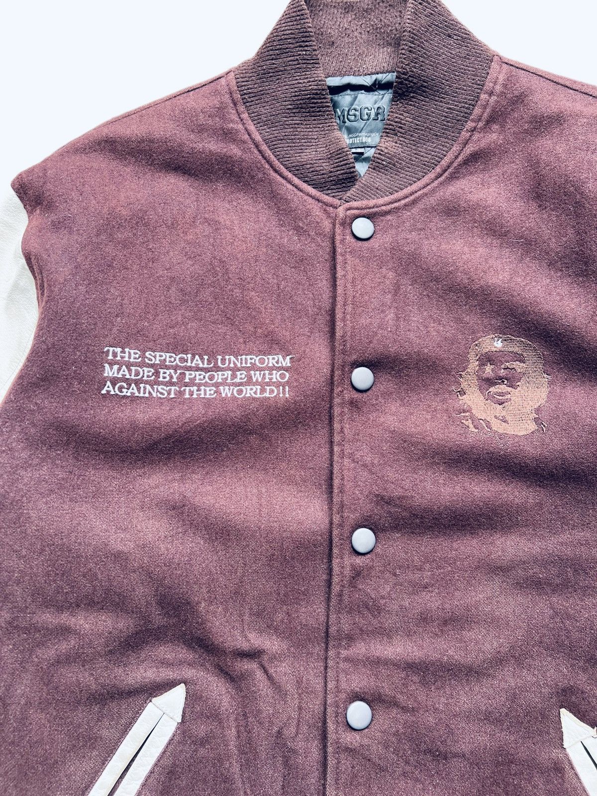 Japanese Brand MSGR Che Guevara The Warriors Varsity Jacket Leather Size US XL / EU 56 / 4 - 5 Thumbnail