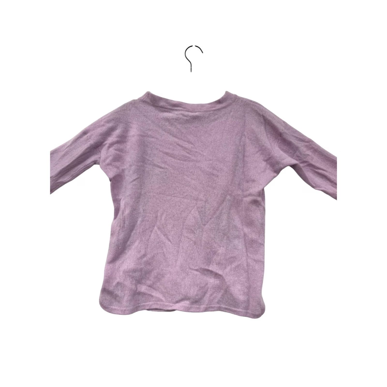 Saks Fifth Avenue VINTAGE Saks Fifth Avenue Womens Sweater Lavender 100% Cashmere Long Sleeve M Womens Size M / US 6-8 / IT 42-44 - 2 Thumbnail