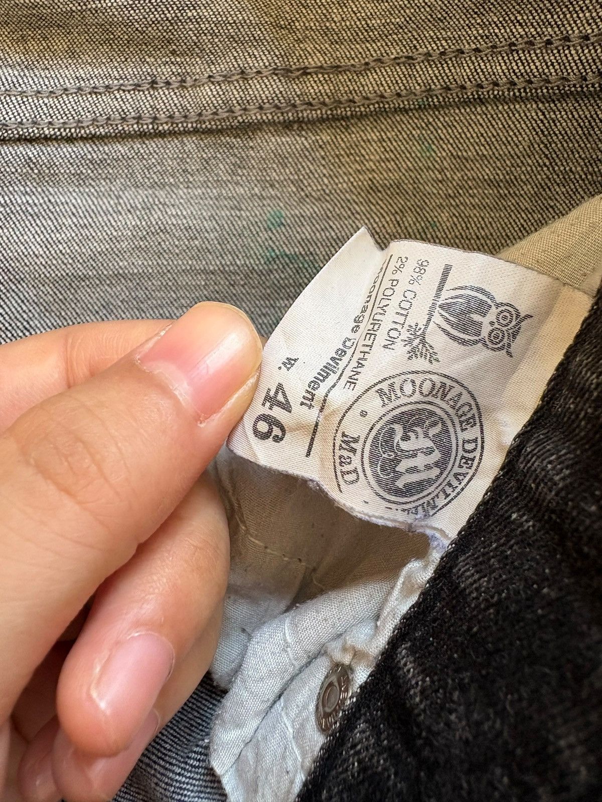 Japanese Brand Vintage Japanese Brand Paint Faded Wash Ripped Slim Jeans Size US 33 - 10 Thumbnail