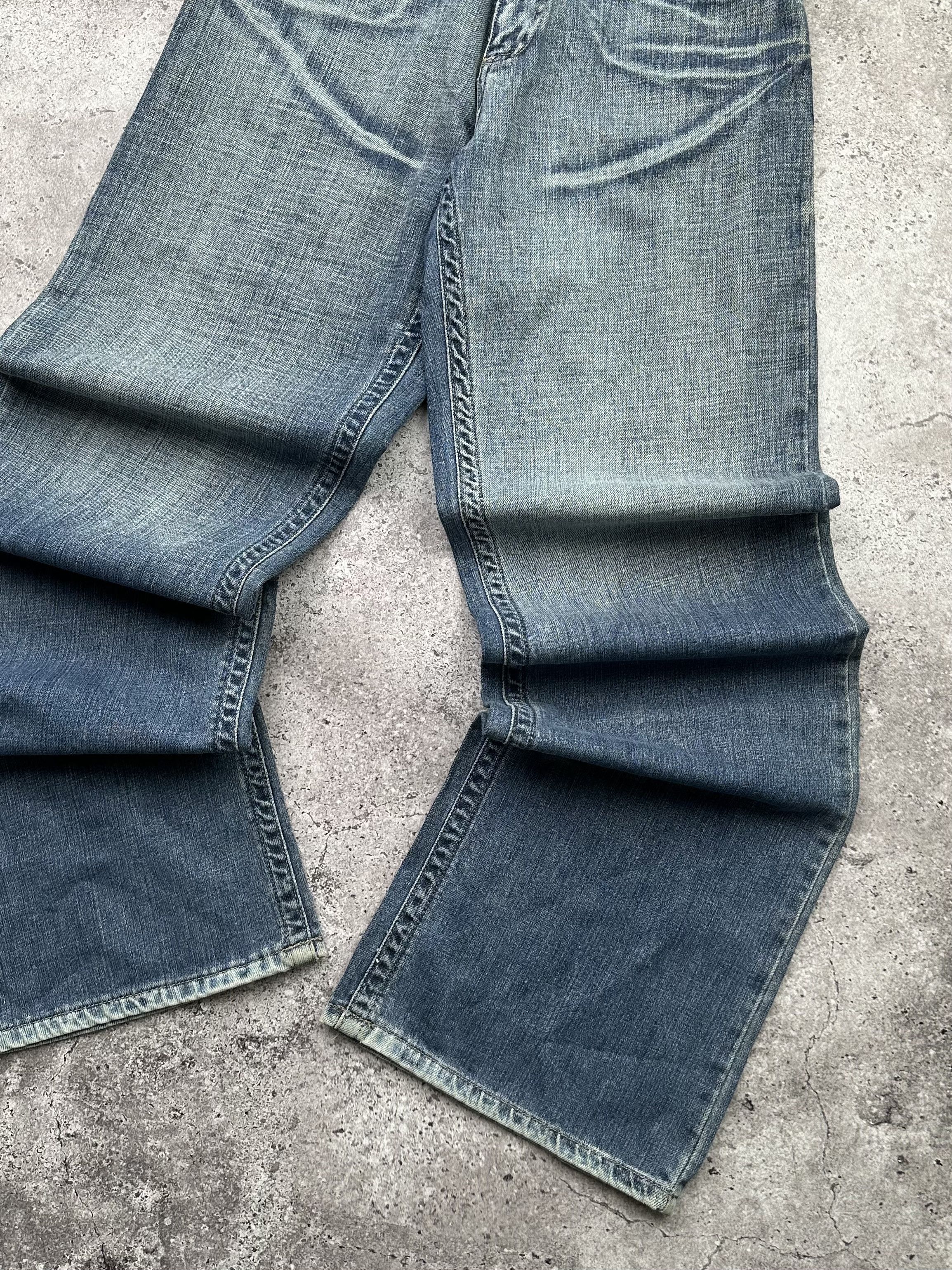 Japanese Brand Vintage Wide Jeans C474(V125) Size 25" / US 0 / IT 36 - 4 Thumbnail