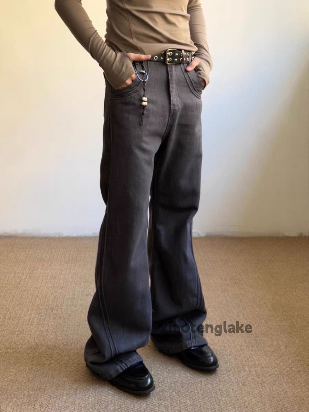Jean otl erd kapital style bootcut flared patchwork faded jeans Size US 28 / EU 44 - 2 Thumbnail