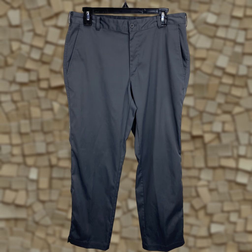 Nike Nike Golf Pants Men 32X30 Straight Leg Regular Gray Dry Fit Outdoor Chino 5-Pocket Embroidered Logo Nike Shirt? Size US 32 / EU 48 - 1 Thumbnail