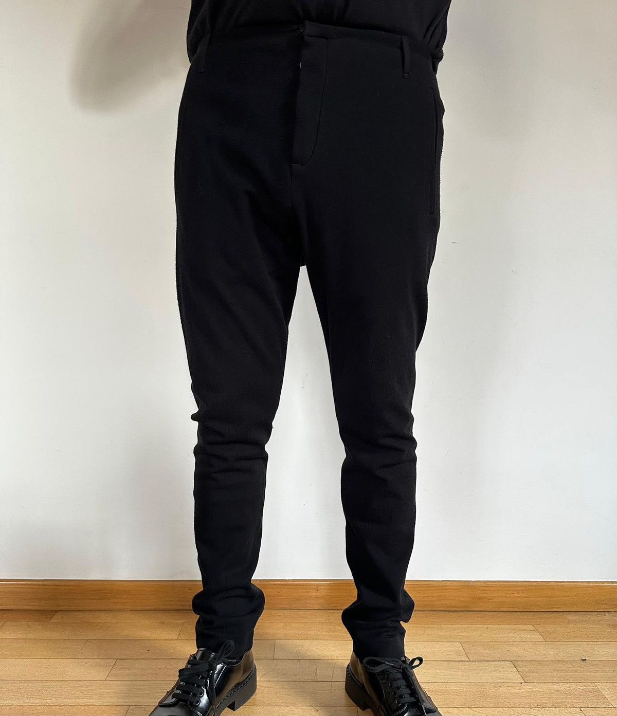 Label Under Construction LUC black cotton linen stretch pants US 34/ EU 50 Size 50R - 3 Thumbnail