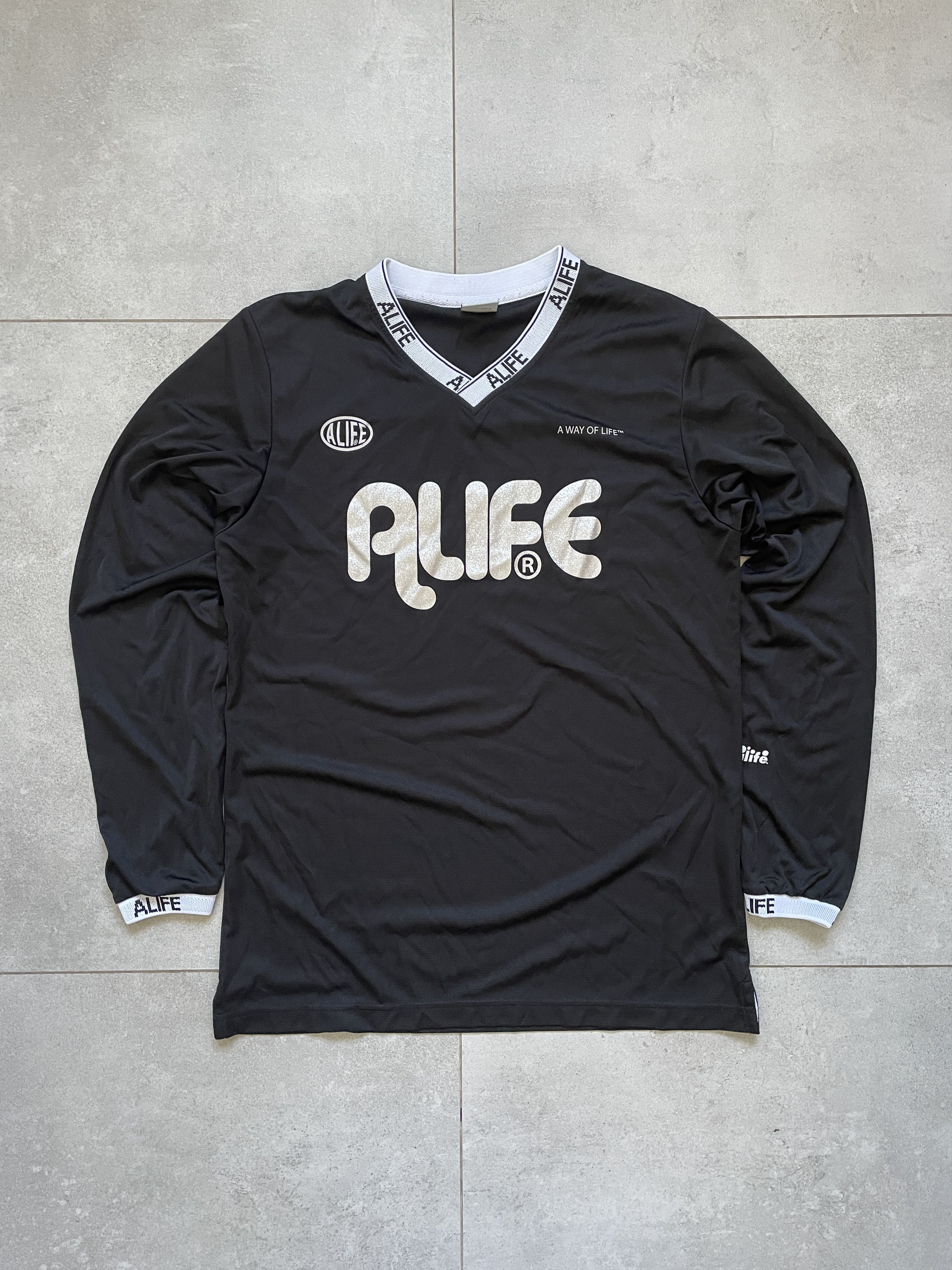 Alife ALIFE BLACK SILVER SHINY LONGSLEEVE BLOKECORE JERSEY Size US M / EU 48-50 / 2 - 1 Thumbnail