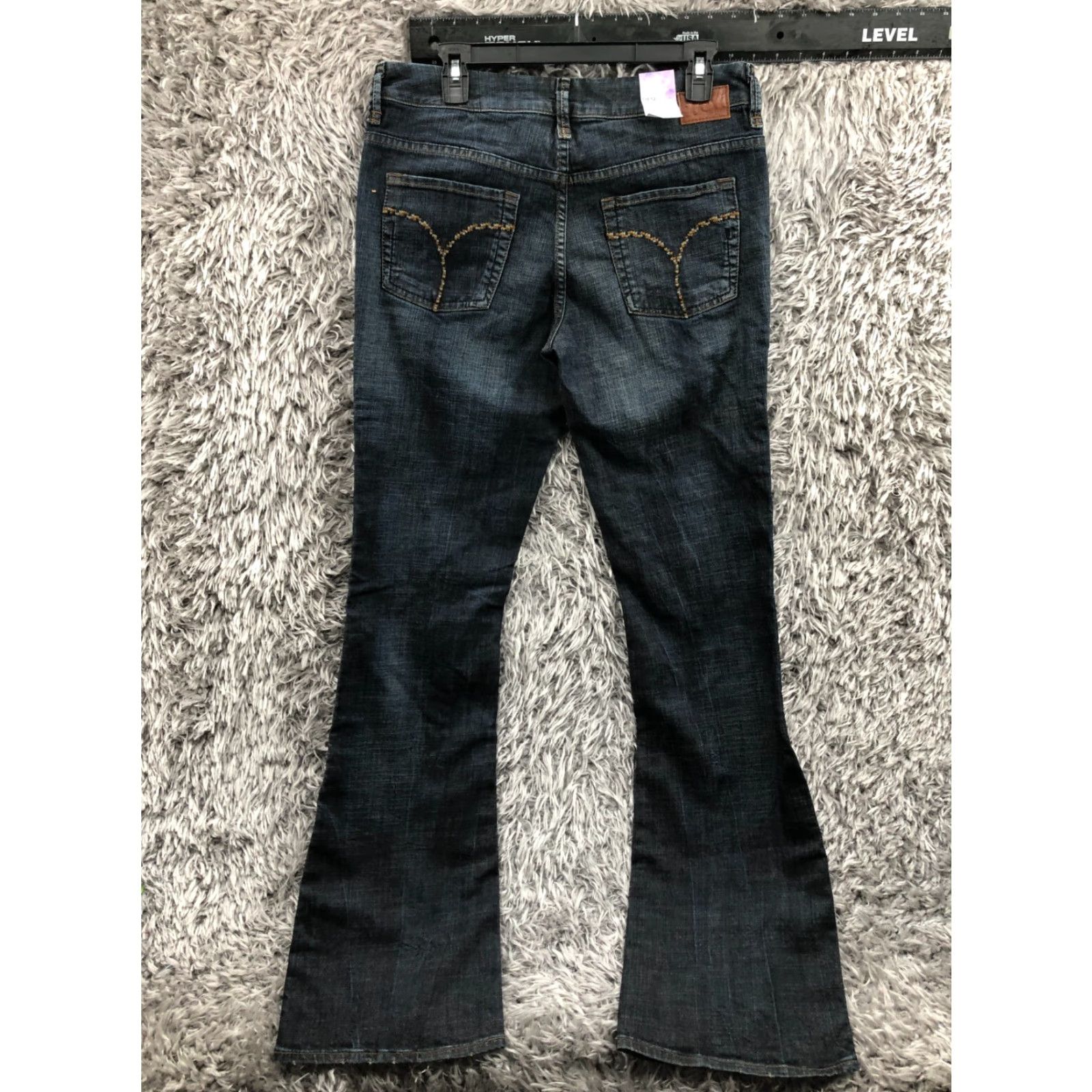 Vintage Dish Desi Boot Jeans Womens 31x34 Dark Wash Blue Size 24" / US 00 / IT 34 - 5 Thumbnail