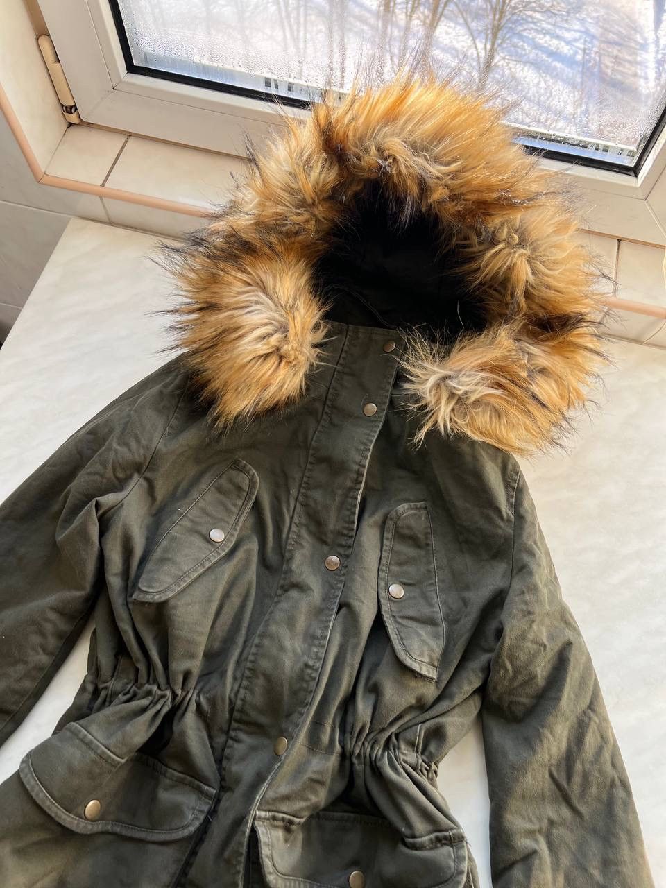 Diesel VINTAGE DIESEL FUR JACKET PARKA OLIVE KHAKI AVANT-GARDE Size M / US 6-8 / IT 42-44 - 3 Thumbnail