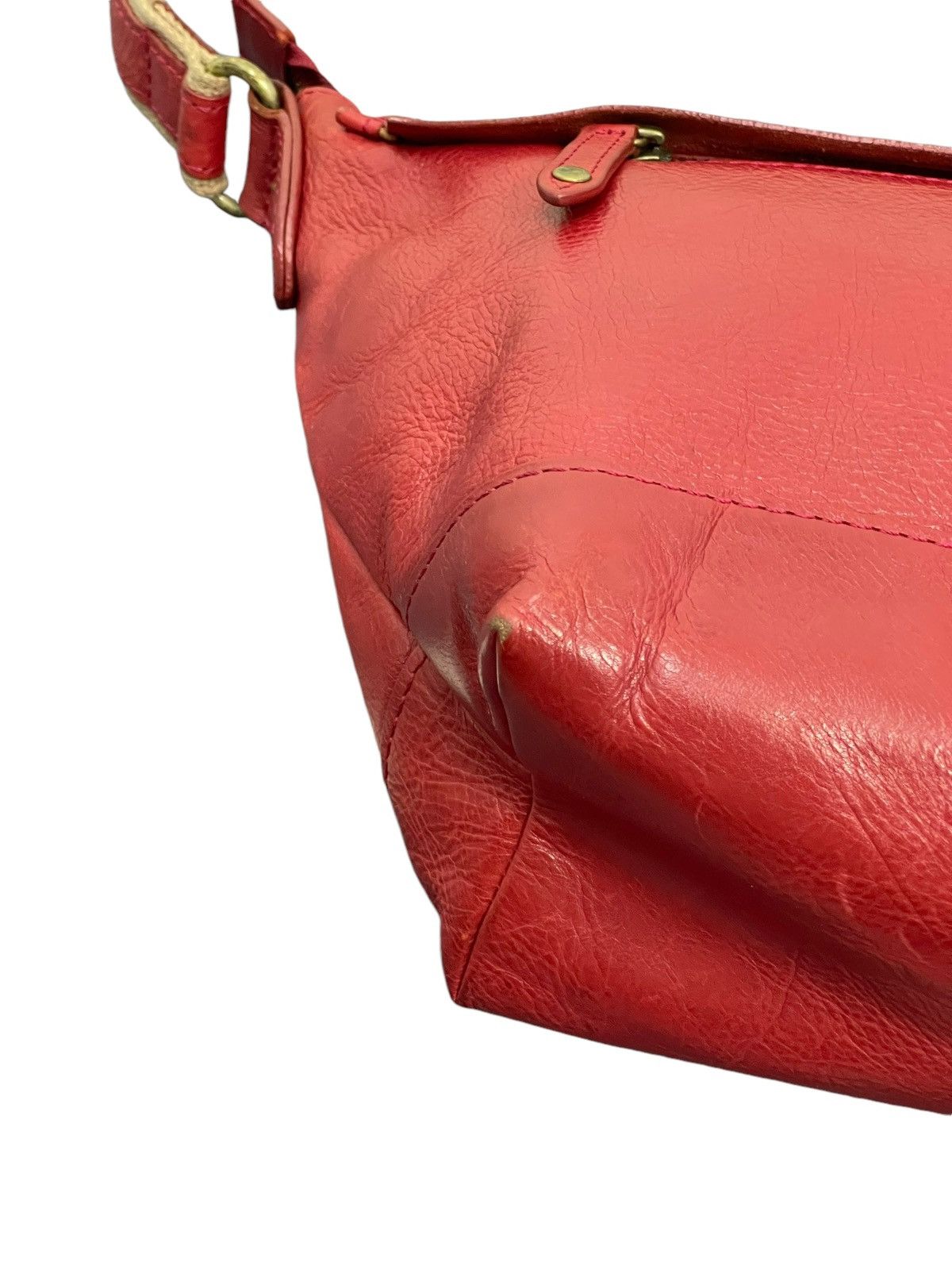Japanese Brand Full Leather Effy Modern Design Cross Body Bag 1🟩0 Size ONE SIZE - 14 Thumbnail