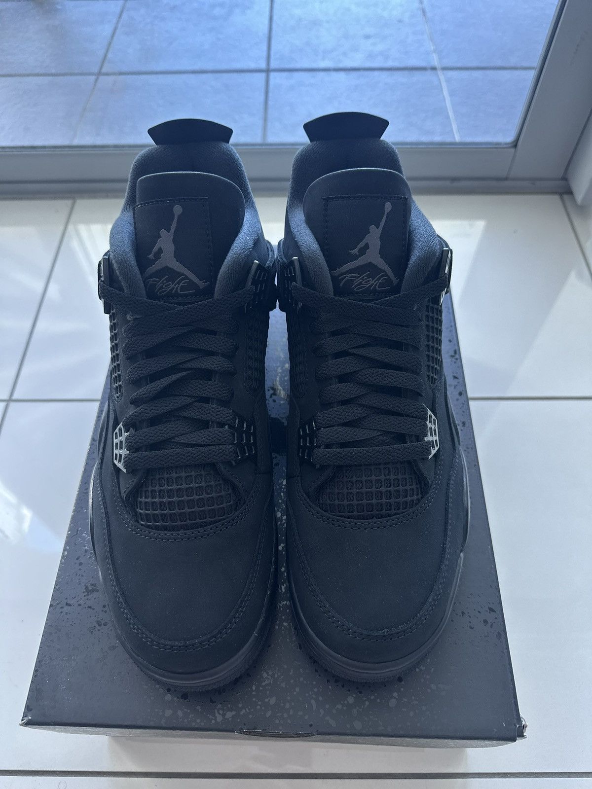 Jordan Brand J4 black cat Size US 10 / EU 43 - 7 Thumbnail