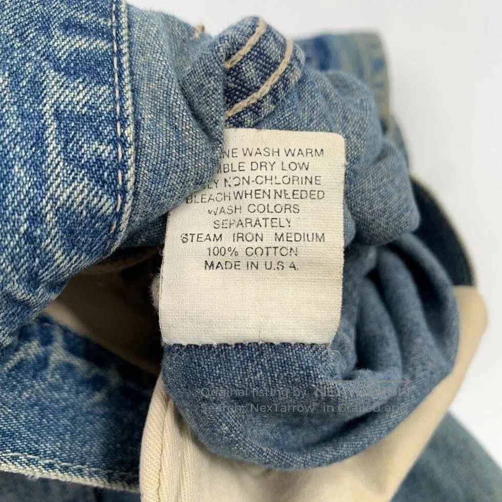 RRL Ralph Lauren vintage rrl 90s washed denim cargo pants. Size US 38 / EU 54 - 8 Thumbnail