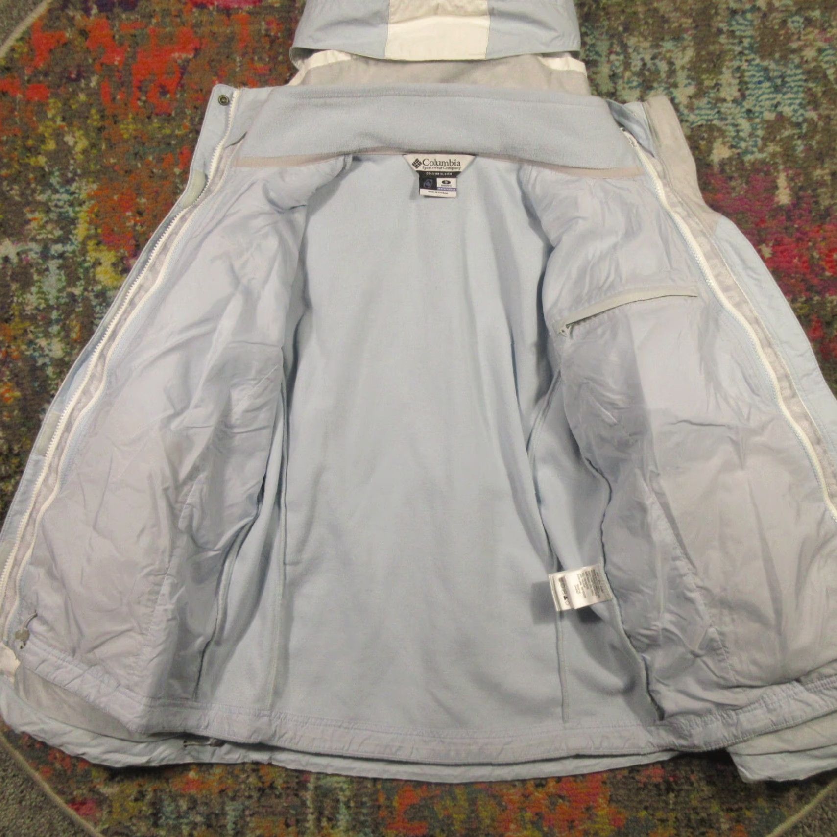 Vintage Columbia 3 in 1 Jacket Womens S White Removable hood Fleece Jacket Liner Patch Size S / US 4 / IT 40 - 5 Thumbnail