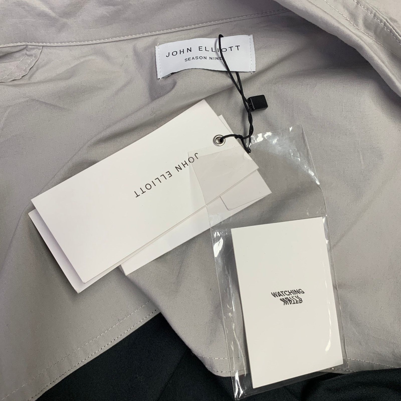 John Elliott JOHN ELLIOTT L Grey Black Stripe Cotton Windbreaker Jacket Size US L / EU 52-54 / 3 - 4 Thumbnail