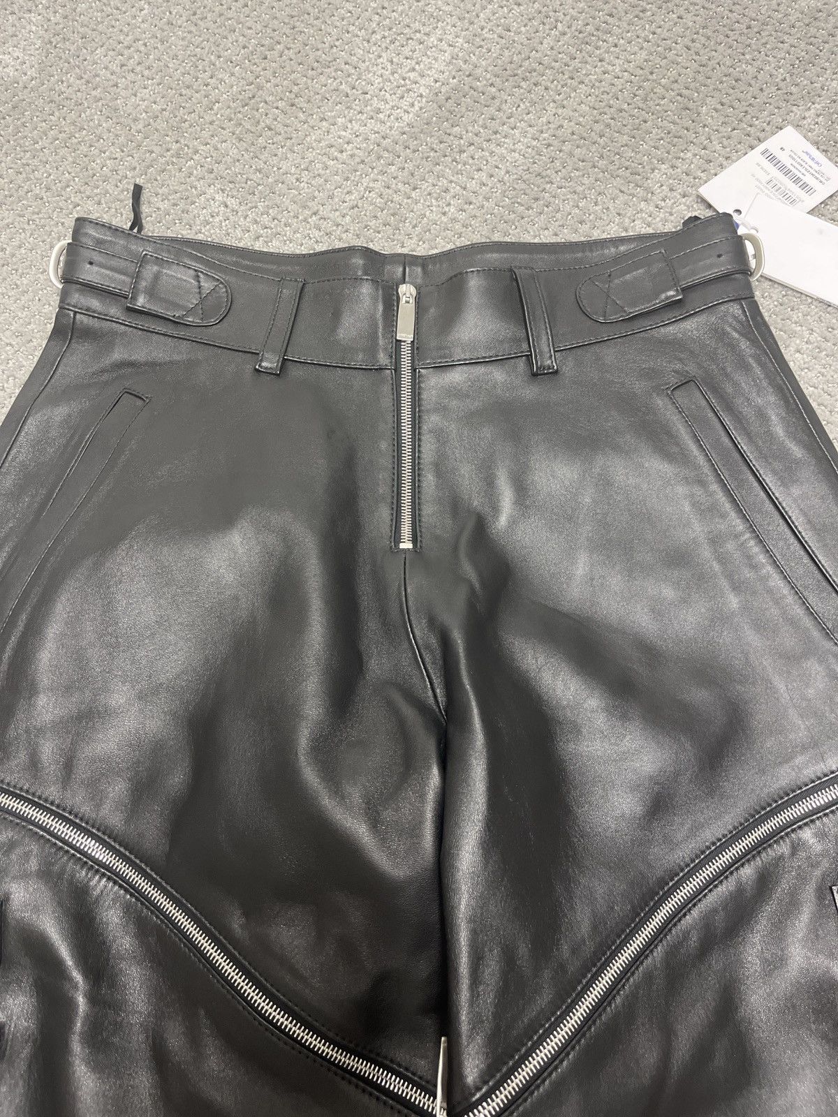 Off-White Off-White Zip Leather Cargo Pants Size US 38 / EU 54 - 4 Thumbnail