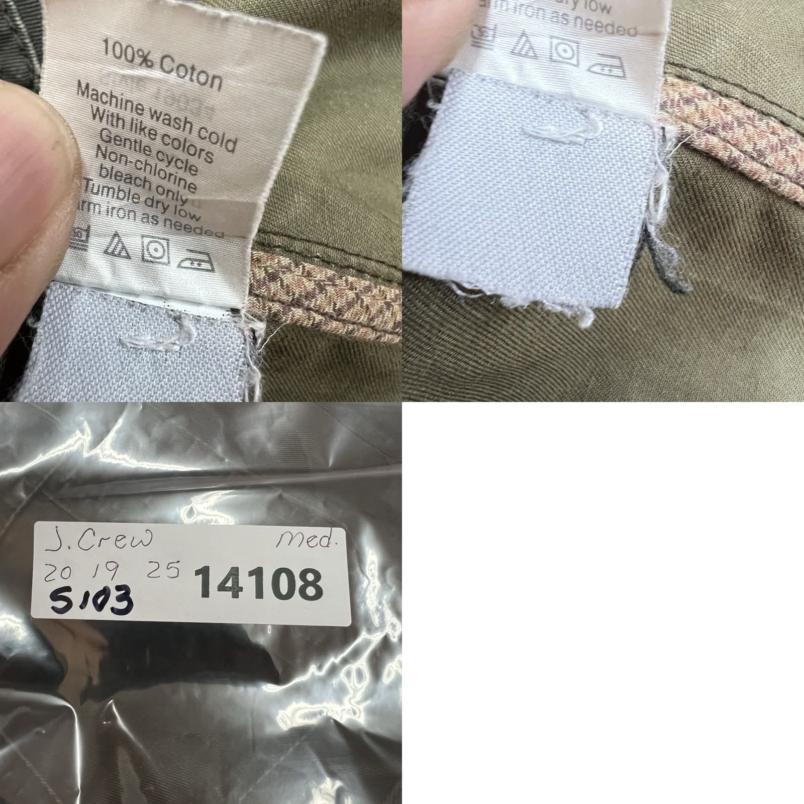 J.Crew VINTAGE J.CREW Military Jacket Waxed Cotton Brown Size M Women's Outdoor Casual Fall Spring Summer Winter Size M / US 6-8 / IT 42-44 - 8 Thumbnail