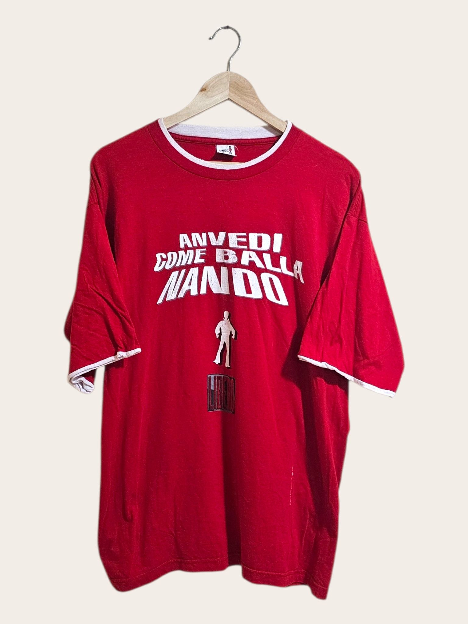Vintage Anvedi Come Balla Nando Libero Rai Tee Size US XL / EU 56 / 4 - 1 Thumbnail