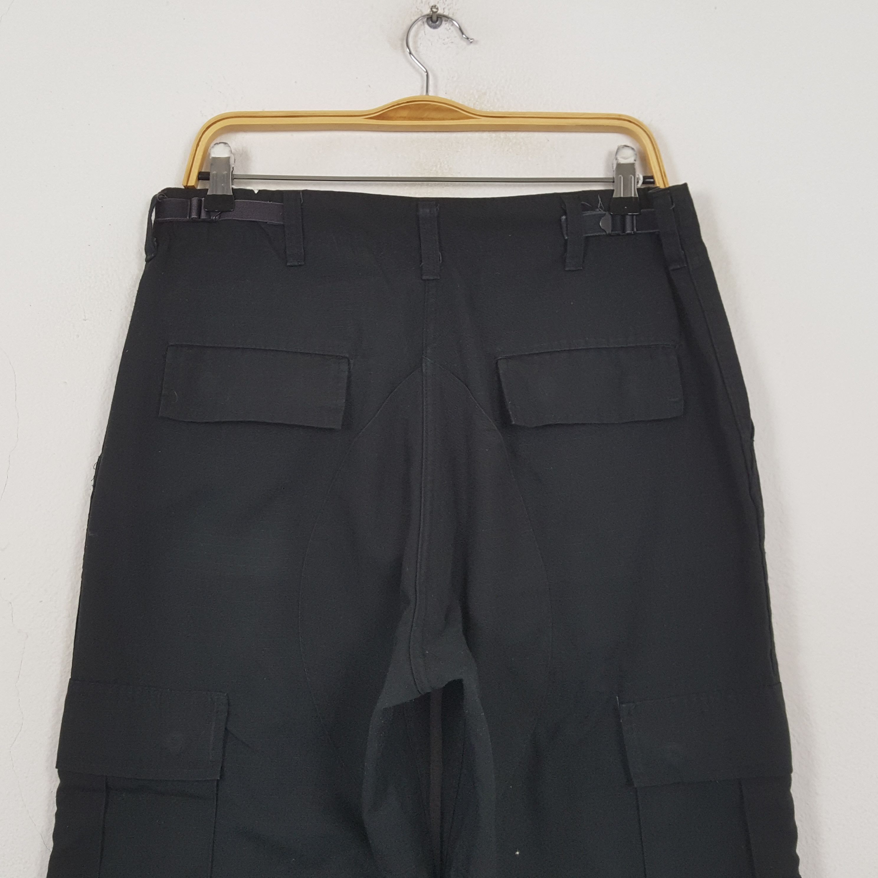 Designer Vintage Black Cargo Streetwear Skateboard Casual Pants RR9 Size US 30 / EU 46 - 5 Thumbnail
