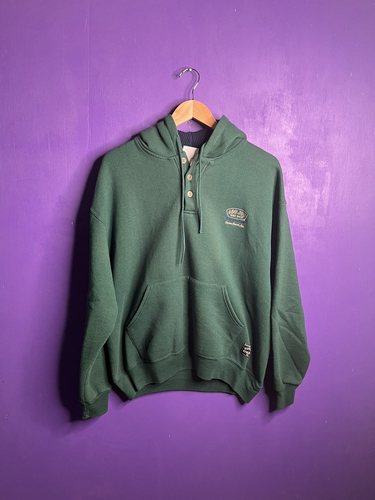 Ron Jon Surf Shop × Vintage Vintage 90s Ron Jon surf shop logo hoodie Size US L / EU 52-54 / 3 - 1 Thumbnail
