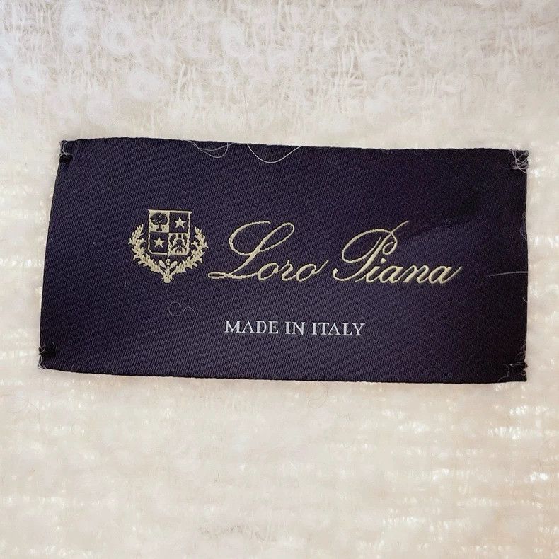 Loro Piana LORO PIANA White alpaca fur coat with fur trim Size M / US 6-8 / IT 42-44 - 7 Thumbnail
