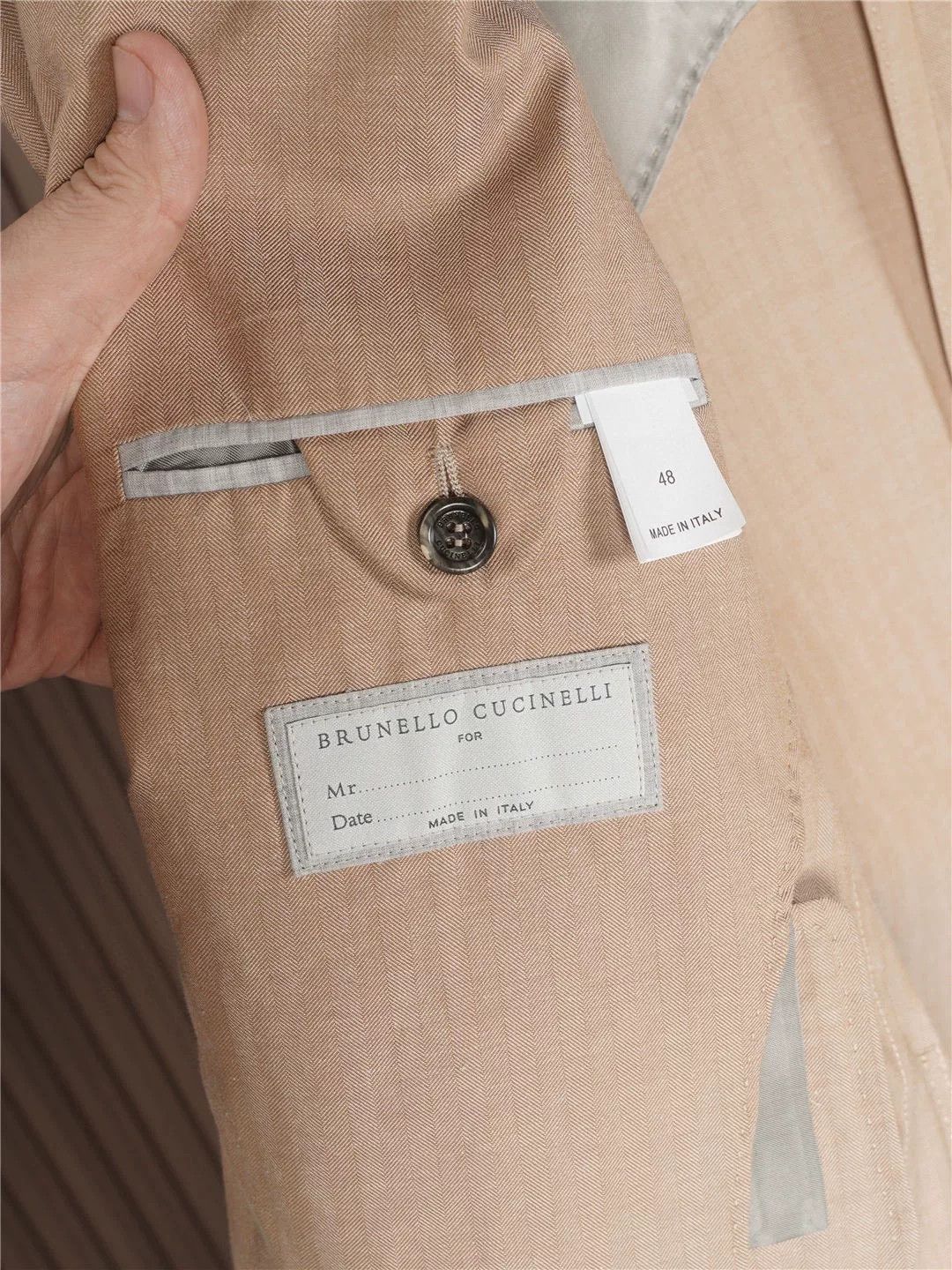 Brunello Cucinelli silk and cotton spring suit jacket and pants Size US M / EU 48-50 / 2 - 4 Thumbnail