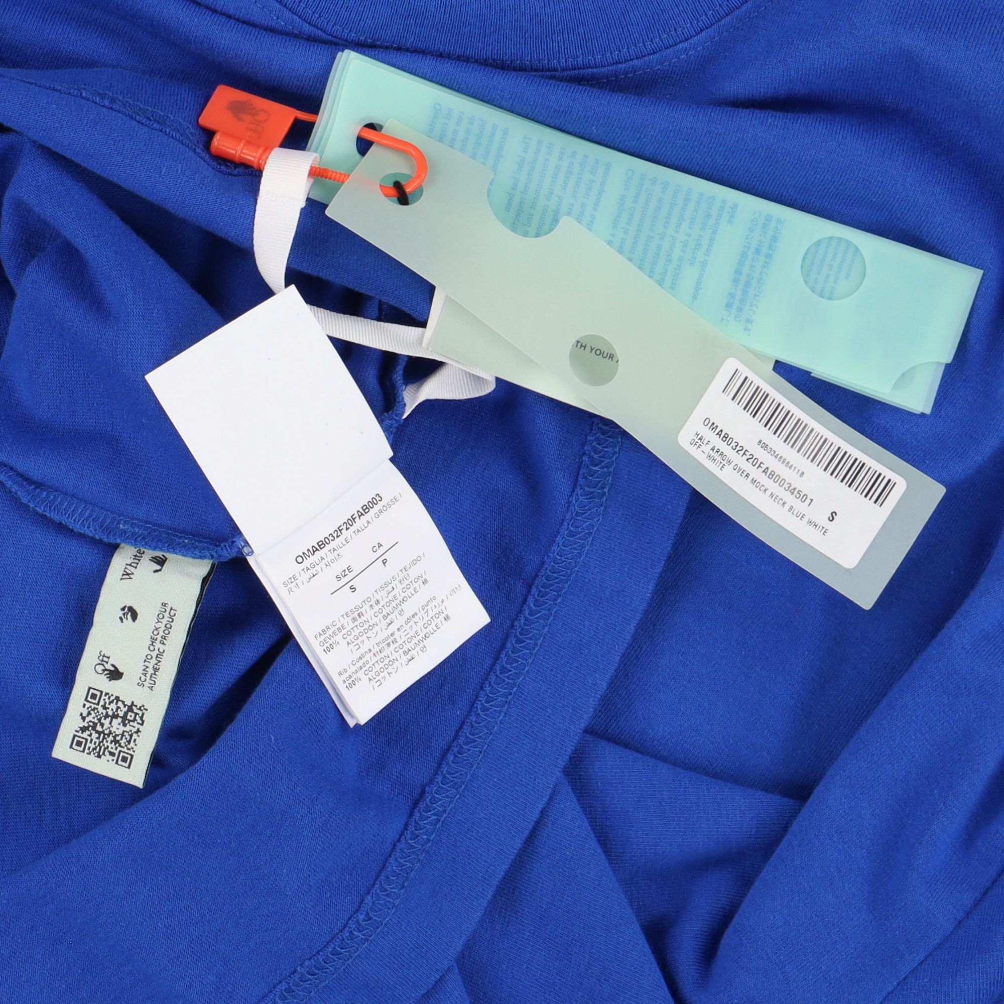 Off-White Blue Half Arrows Embroidered Oversized Long Sleeve T-shirt Size US S / EU 44-46 / 1 - 4 Thumbnail