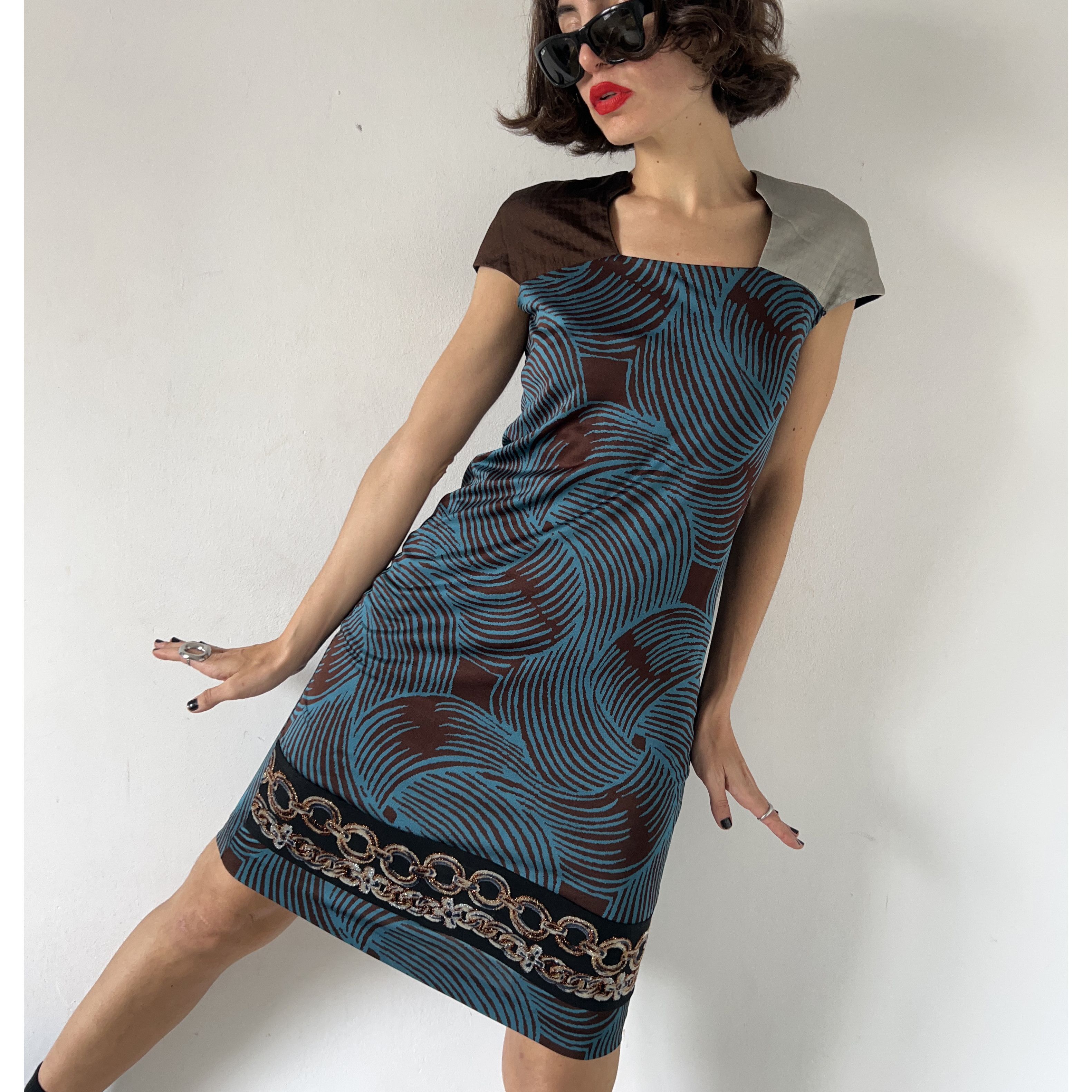 Custo Barcelona Custo Barcelona Y2k pencil abstract dress Size M / US 6-8 / IT 42-44 - 4 Thumbnail