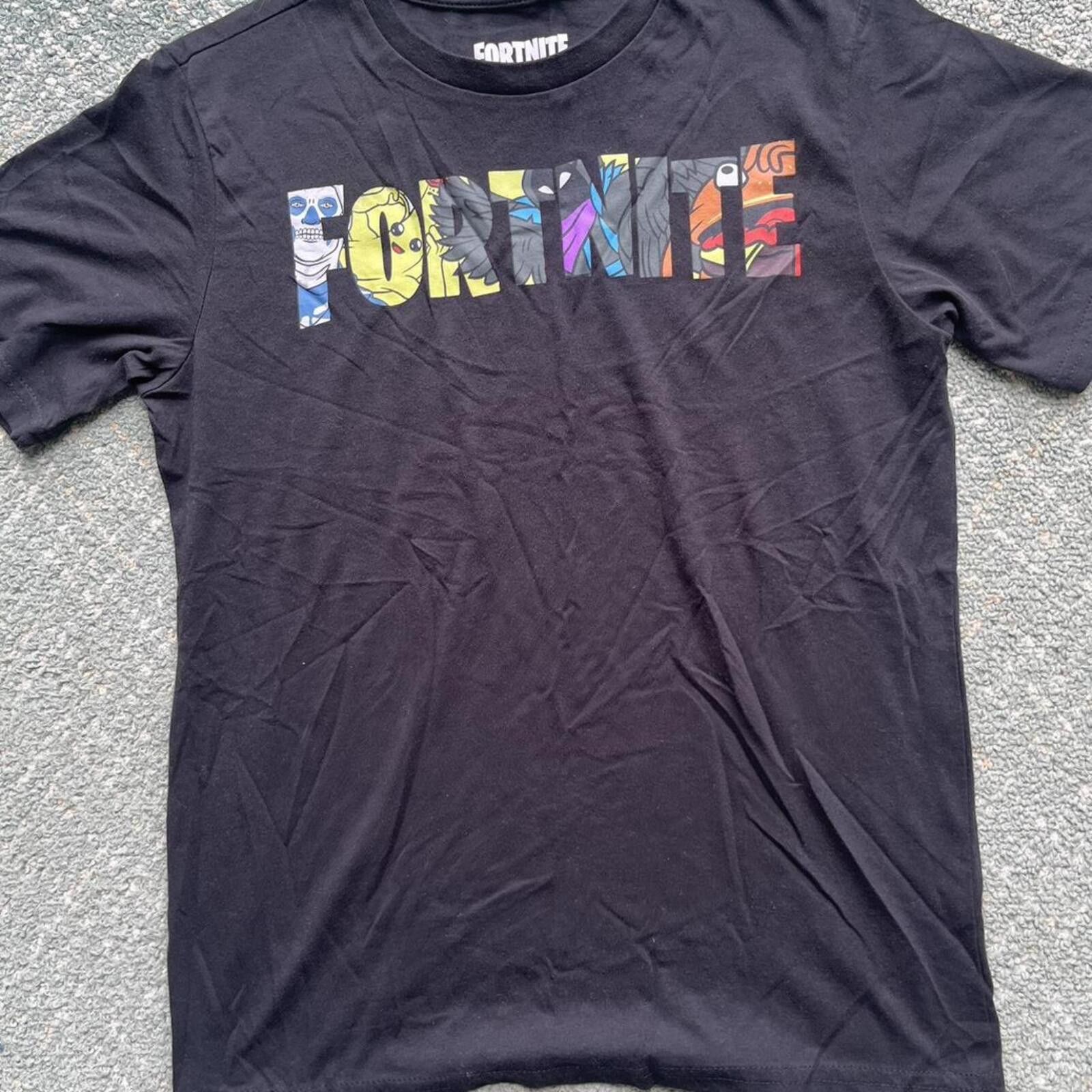 Other Fortnite Multi Colored Logo Character Black Gamer T-Shirt Size US XXS / EU 40 - 1 Thumbnail