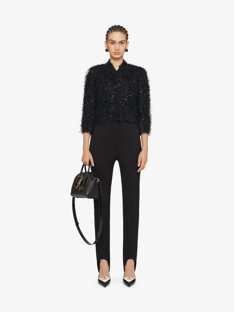 Givenchy o1w1db10326 Little Sequins Jacket in Black Size XXS / US 00 / IT 34 - 2 Thumbnail