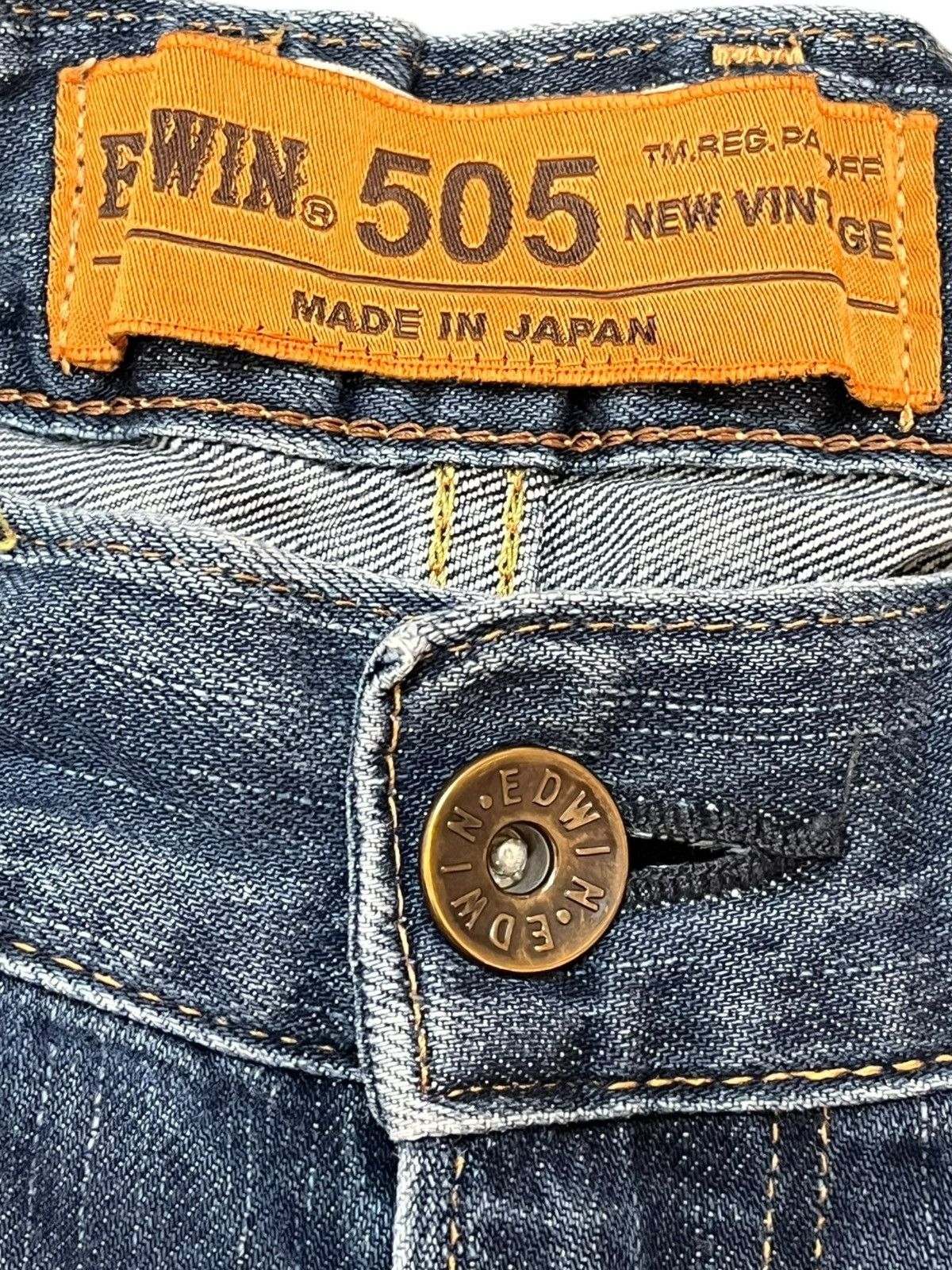 Beauty Beast × Edwin Vintage Edwin 505 Selvedge Skinny Denim Size US 30 / EU 46 - 6 Thumbnail