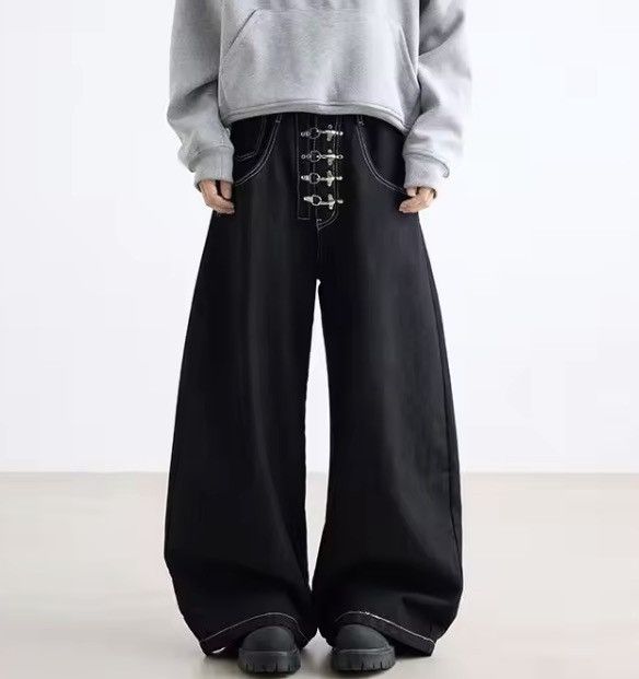 Jean zx vintage loose baggy wide Leg y2k bootcut jeans Size US 29 - 3 Thumbnail