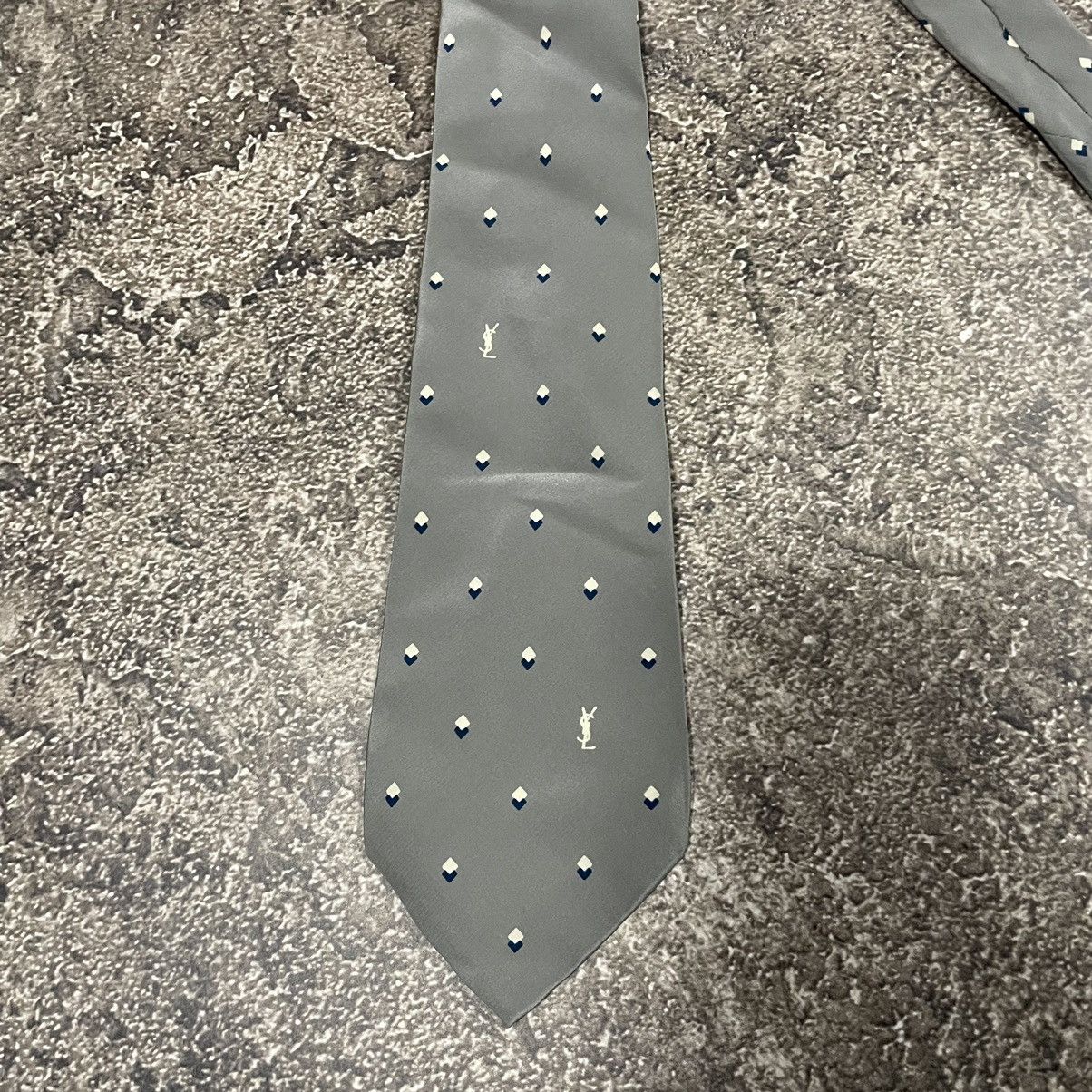 Vintage × Yves Saint Laurent Rare Vintage Monogram Yves Saint Laurent Tie 90’s Size ONE SIZE - 5 Thumbnail