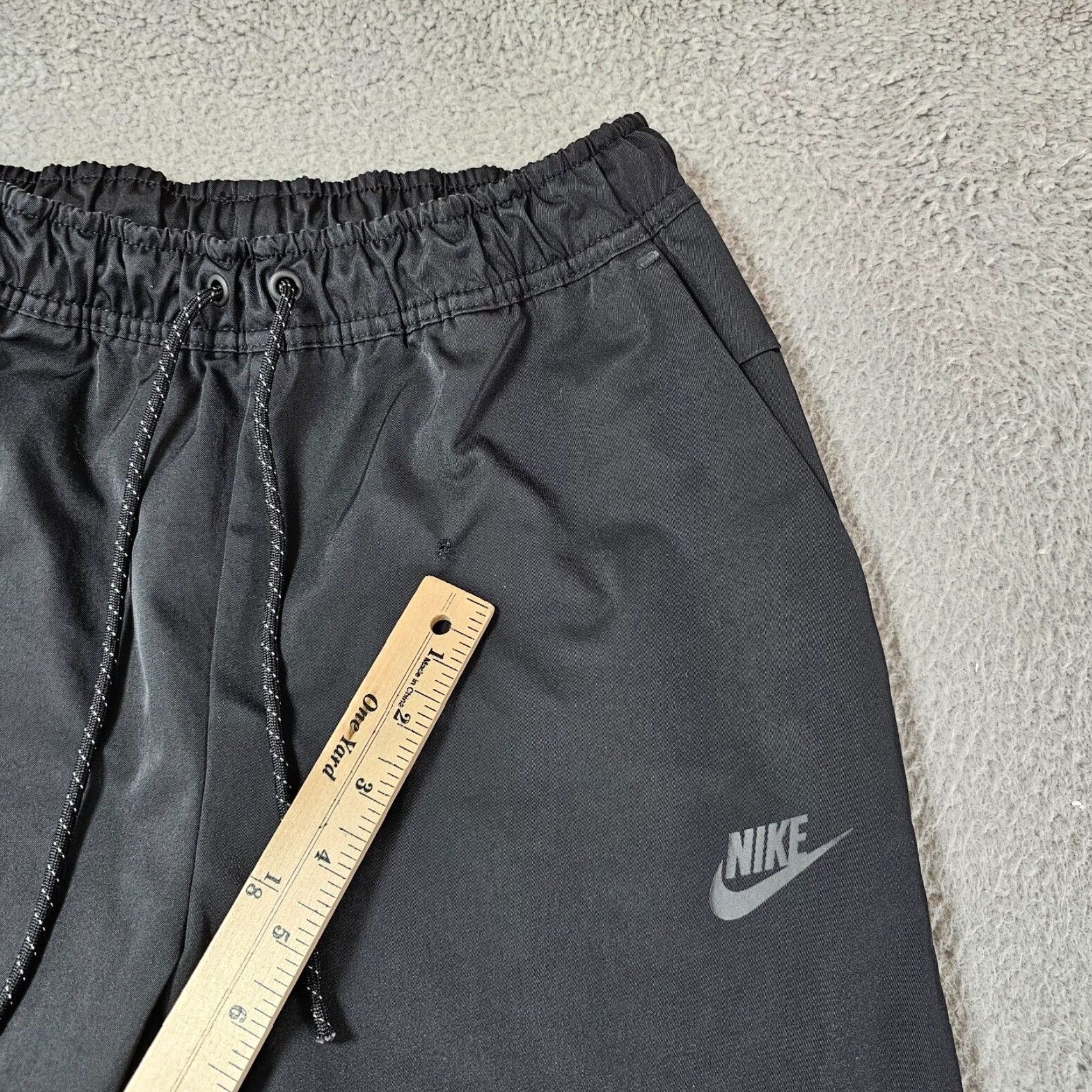 Nike Nike Sportswear Tech Pants Mens Small Black Jogger Woven Active Athleisure Size US 29 - 4 Thumbnail