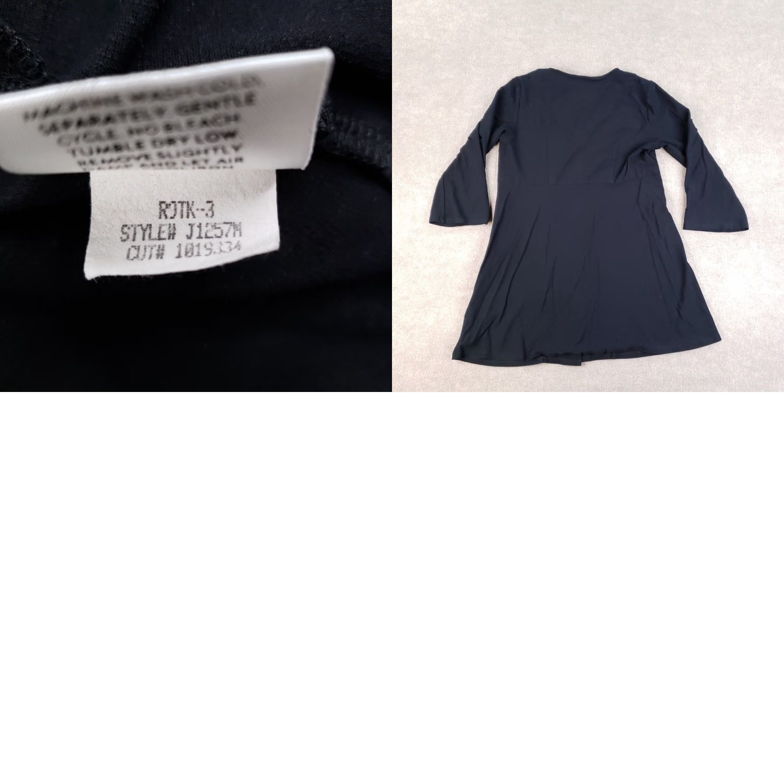 Eileen Fisher Eileen Fisher Jacket Black Small Button Front 3/4 Sleeve Stretch J1257M Womens Size S / US 4 / IT 40 - 8 Thumbnail
