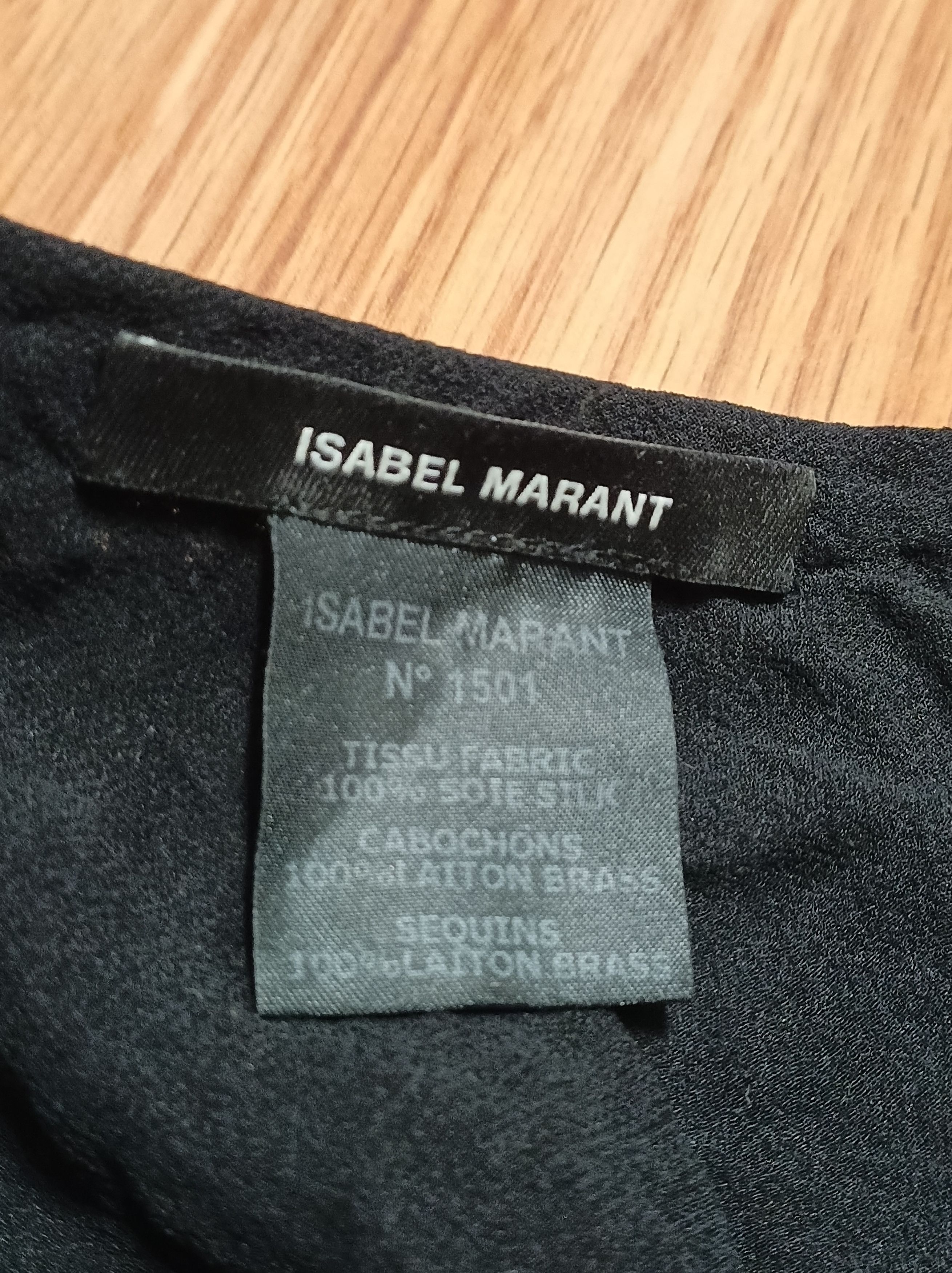 Isabel Marant Isabel Marant Pisa Silk & Brass Metal Studded Scarf Size ONE SIZE - 17 Thumbnail