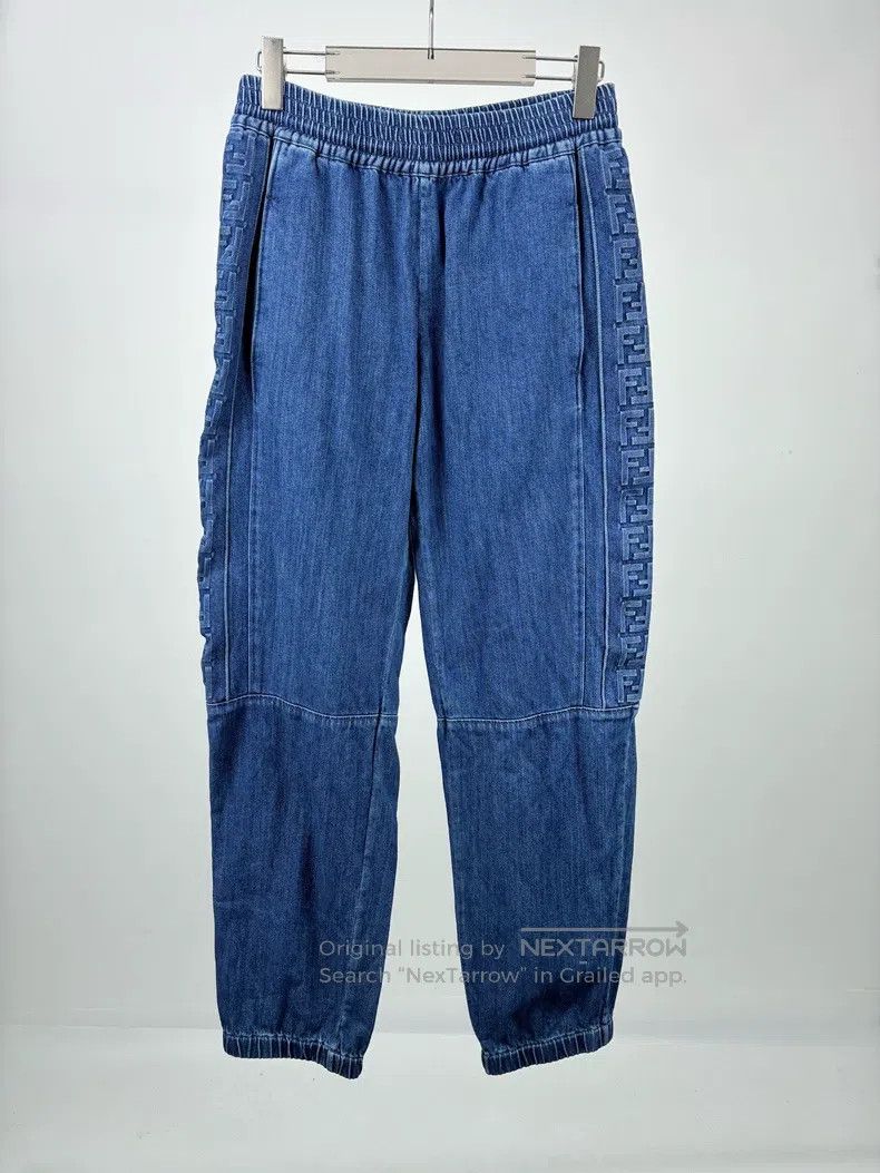 Fendi Fendi size S Double F Embossed Logo Denim Pants Size US 28 / EU 44 - 1 Thumbnail