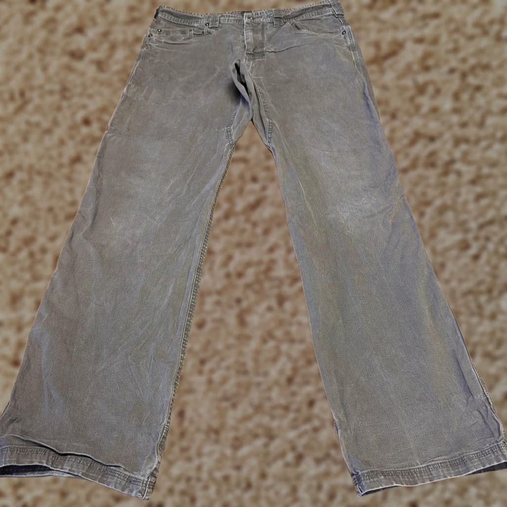 Prana prAna Mens Pants 33x32 Gray Breathe Canvas Carpenter Relaxed Straight Casual Pants Size US 33 - 1 Thumbnail