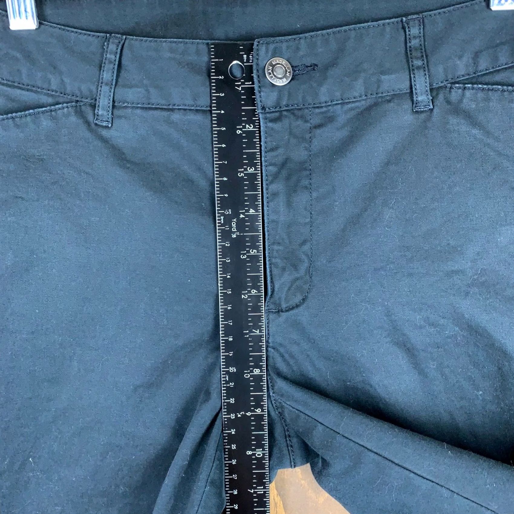 Vintage Magellan Outdoors Pants Womens 10 Black Straight Leg Cotton Blend Stretch Size 24" / US 00 / IT 34 - 7 Thumbnail