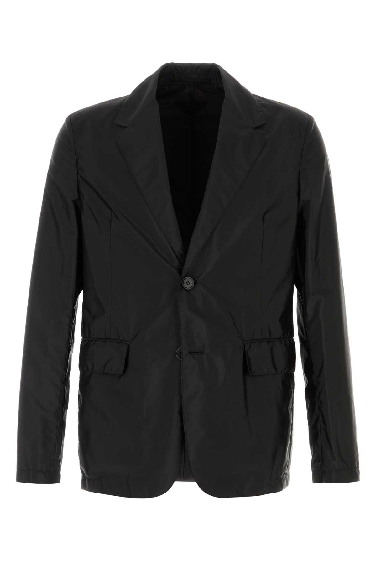 Prada Black Re-Nylon Blazer Size US XXL / EU 58 / 5 - 1 Thumbnail