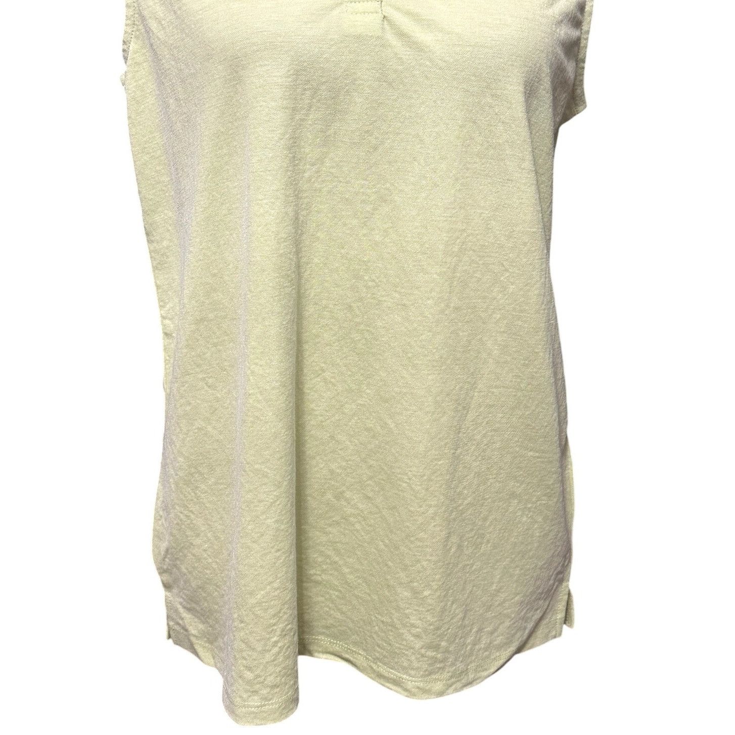 Jones New York Jones New York Sleeveless Tank Top Placket Yellow Green W M Size M / US 6-8 / IT 42-44 - 4 Thumbnail