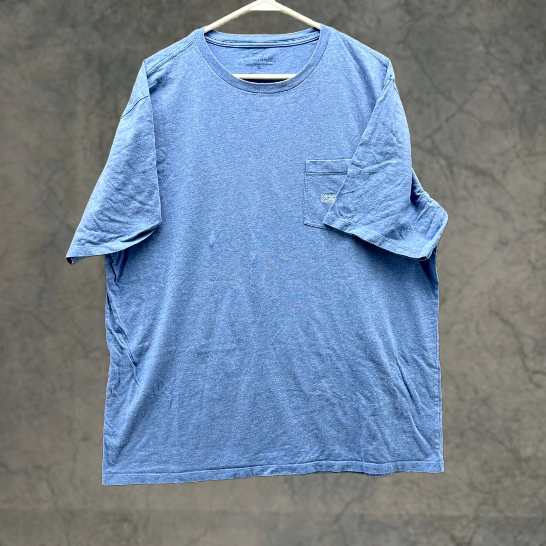 Vineyard Vines Vineyard Vines Shirt Mens Large Blue Pocket Tee Martha’s Heathered Crew Neck T-Shirt Pockets Size US L / EU 52-54 / 3 - 1 Thumbnail