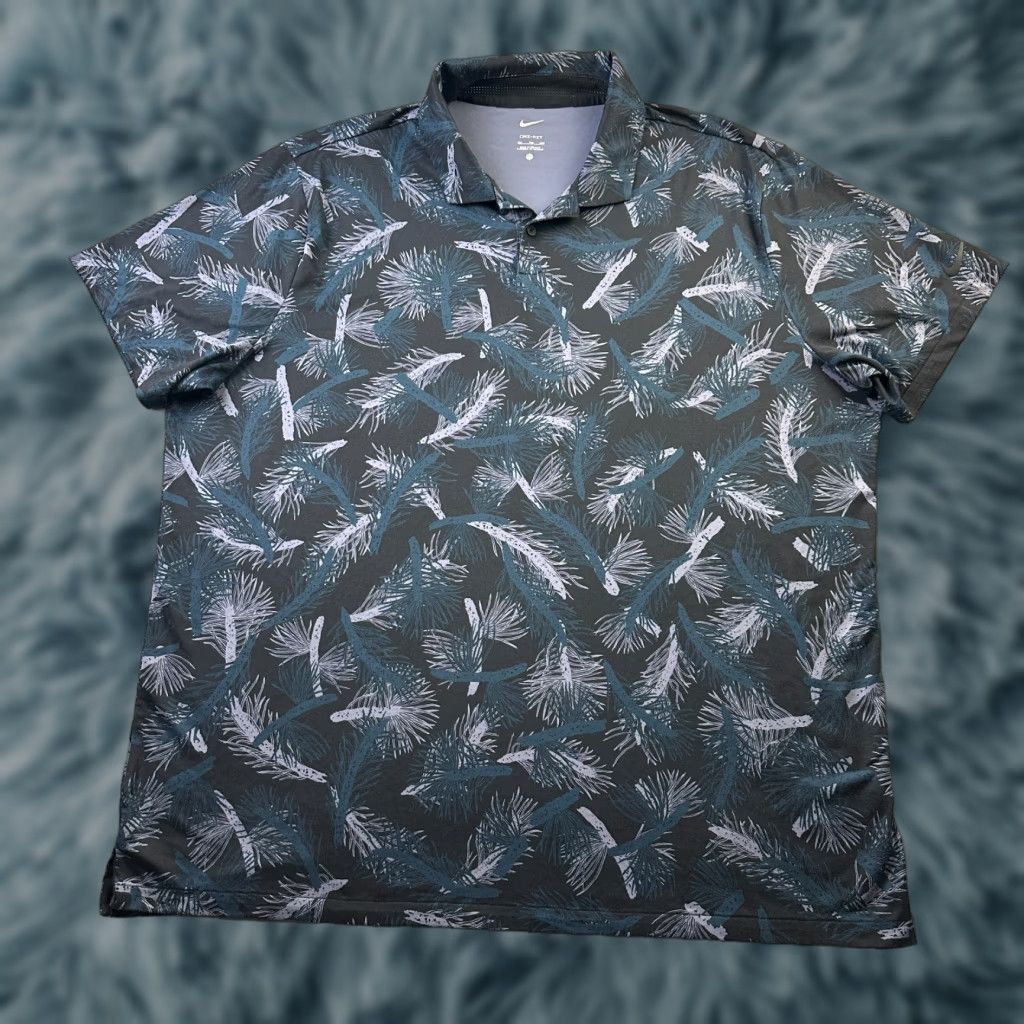 Nike Nike Shirt Mens 2XL Polo Blue Ombre Tour All Over Print Dri Fit Golf Size US XXL / EU 58 / 5 - 1 Thumbnail
