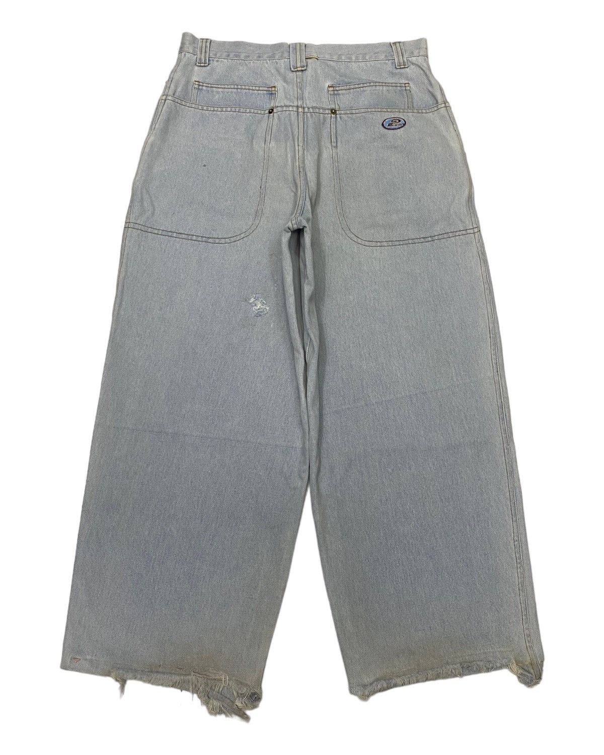 Hysteric Glamour BAGGY JEANS PIKO HAWAIIAN DISTRESSED DENIM BAGGY SKATER Size US 32 / EU 48 - 4 Thumbnail