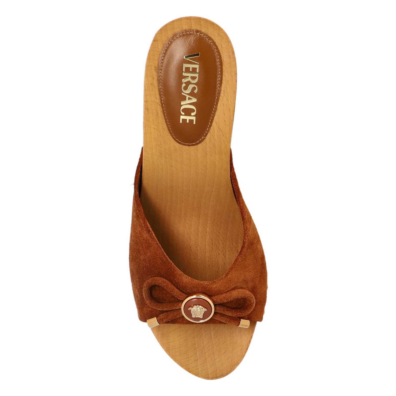 Versace VERSACE Medusa Head Brown Platform Sandals New & Authentic ( Size US 9 / IT 39 - 4 Thumbnail