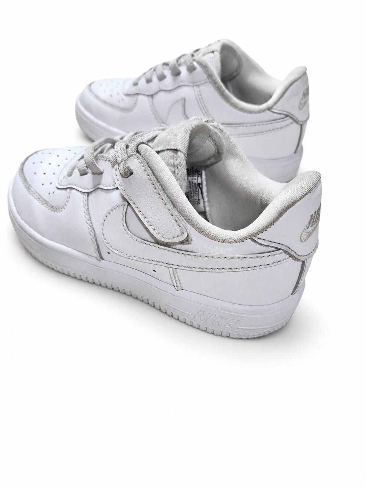 Nike Nike Air Force 1 White Kids Leather Sneakers Size 12C Size US 5 / EU 37 - 3 Thumbnail