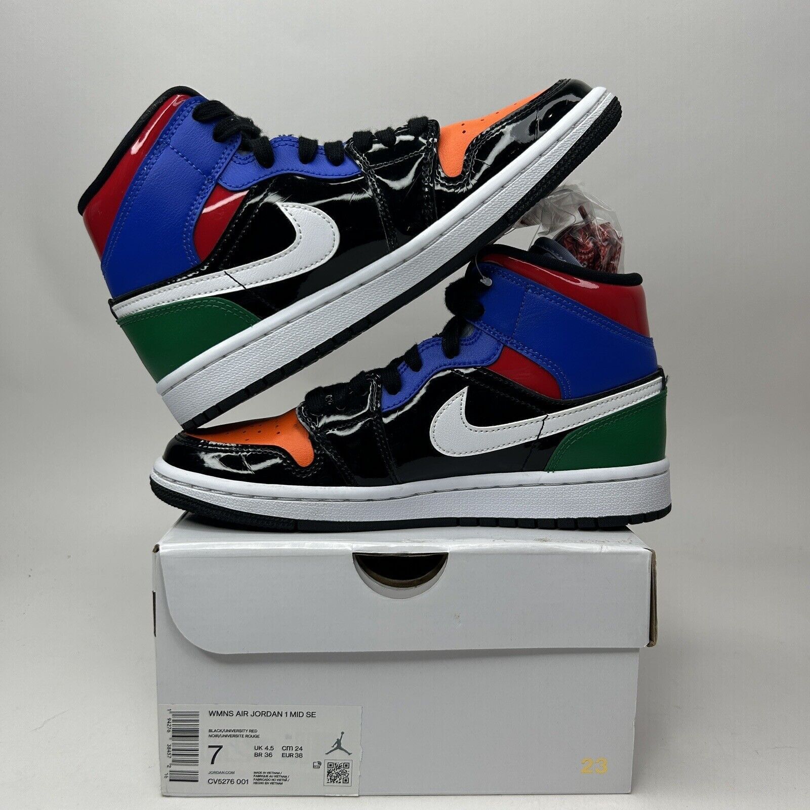 Patent Leather Air Jordan Mid Womens Multicolor Patent Nike Air