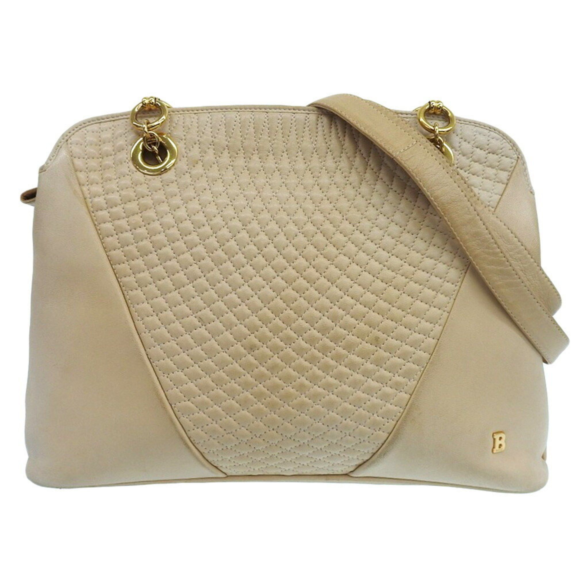 Bally BALLY shoulder bag in beige quilted leather Size ONE SIZE - 1 Thumbnail
