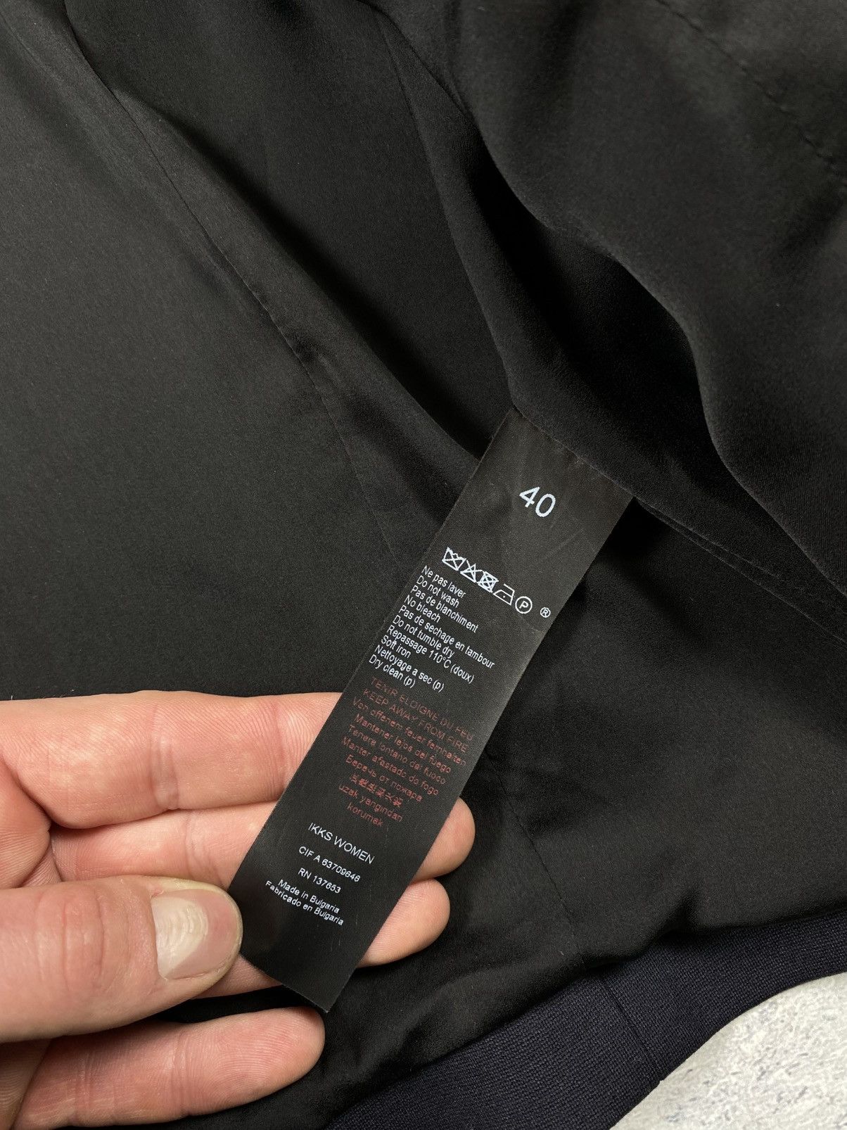 IKKS Luxury Dark blue bomber jacket from IKKS with leather trim Size S / US 4 / IT 40 - 6 Thumbnail