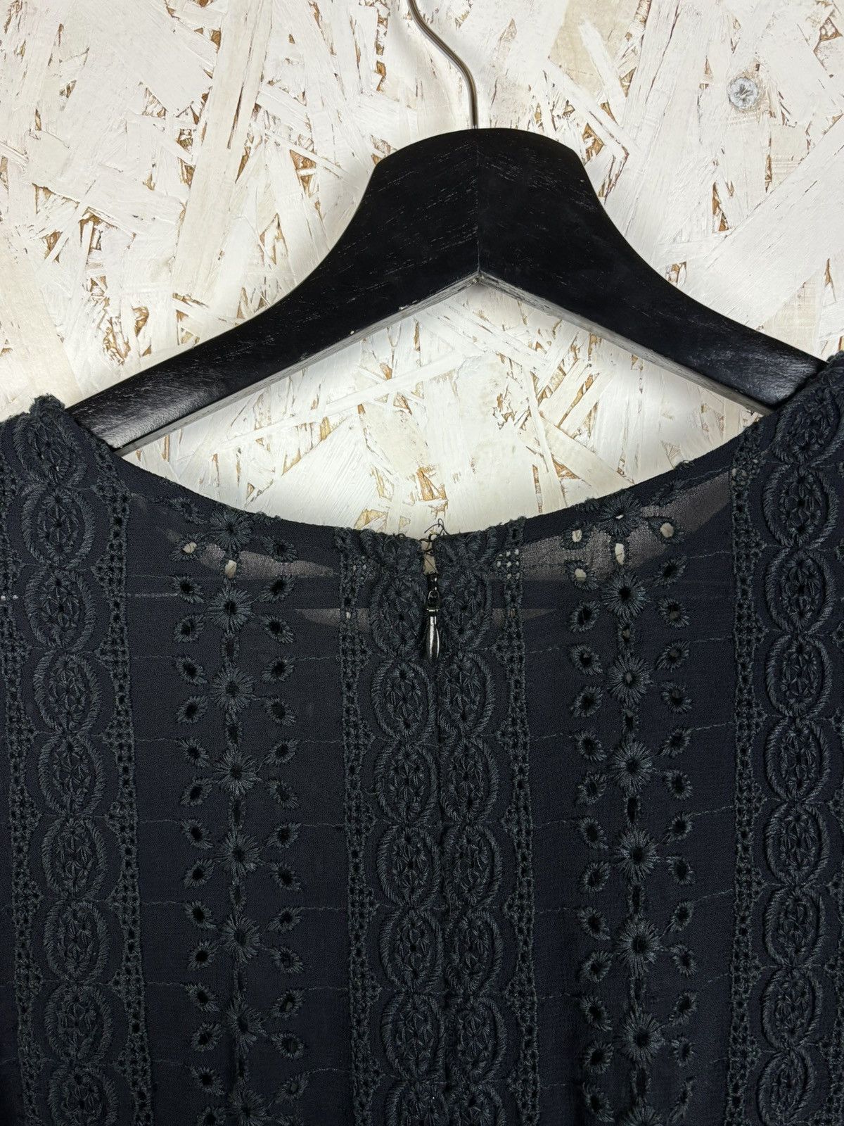 Allsaints Allsaints Dakota Top Semi-Sheer Broiderie Long Sleeve Top Size M / US 6-8 / IT 42-44 - 6 Thumbnail