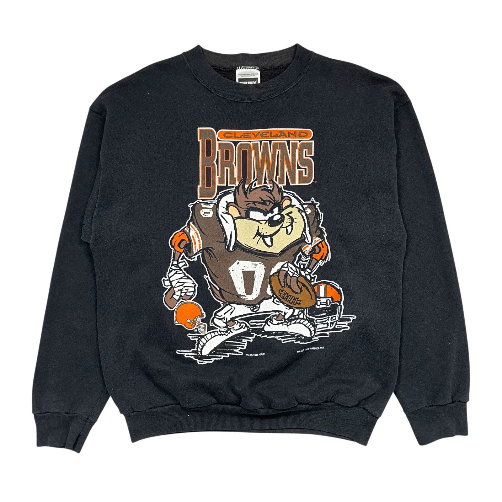 NFL × Vintage VTG 90s NFL CLEVELAND BROWNS TAZ WARNER BROS 1995 SWEATSHIRT Size US L / EU 52-54 / 3 - 1 Thumbnail