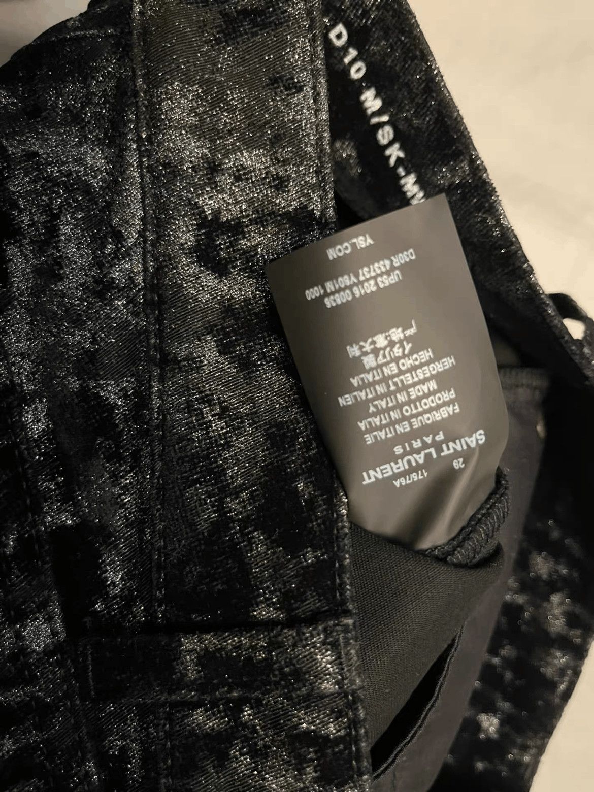 Saint Laurent Paris Saint Laurent Paris 16AW Shinning Print Denim Size US 29 - 4 Thumbnail