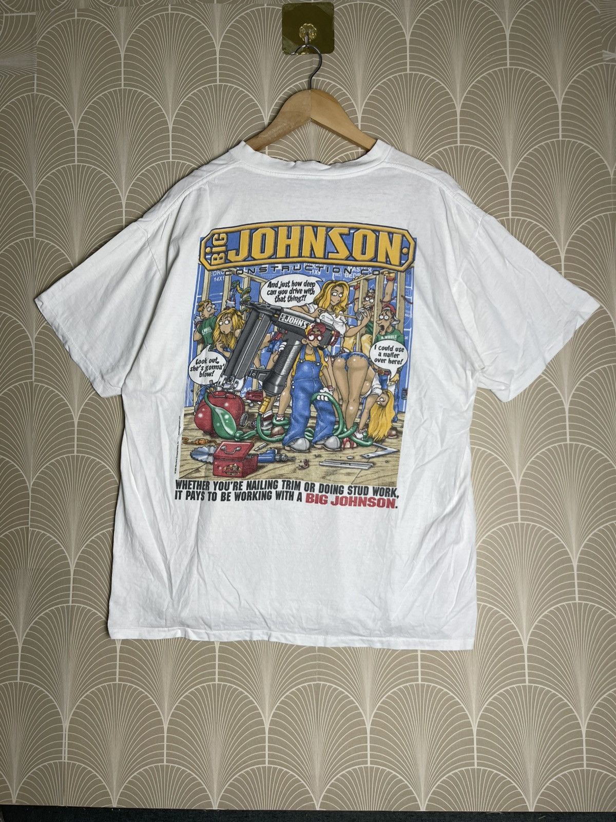 Vintage VINTAGE 1998 BIG JOHNSON CONSTRUCTION CO. GRAPHIC TSHIRT Size US XL / EU 56 / 4 - 1 Thumbnail